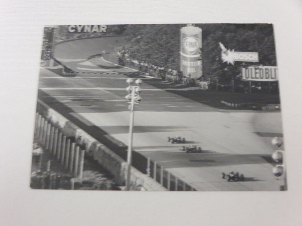 Vintage Grand Prix Racing Photograph Press Photo - Fina Motor Oil Bosch Cars + 