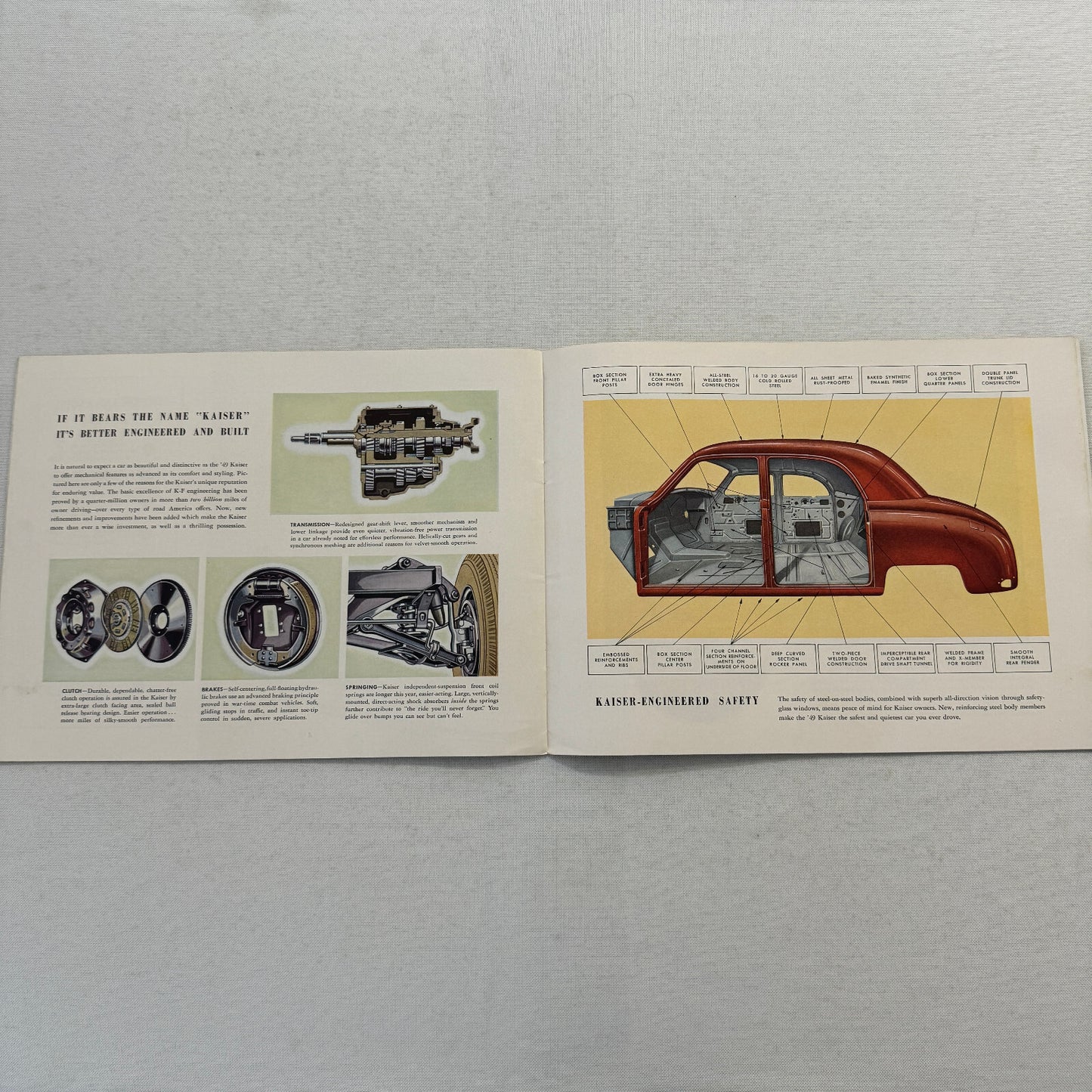 1949 Kaiser Car Sales Brochure Catalog Vintage Virginian Deluxe Special