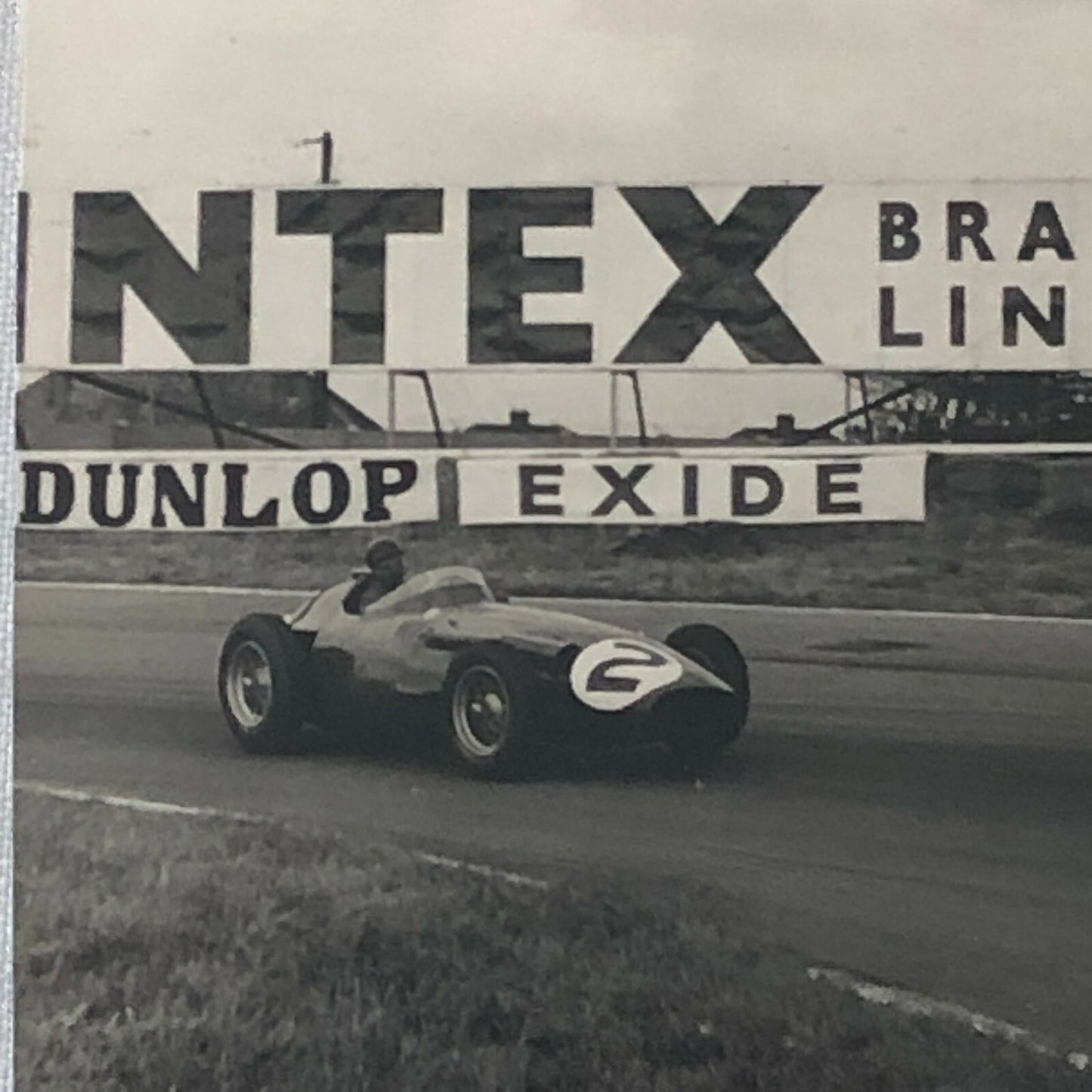 Vintage Juan Manuel Fangio 1957 British Grand Prix Racing Photo Photograph 
