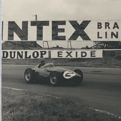 Vintage Juan Manuel Fangio 1957 British Grand Prix Racing Photo Photograph 