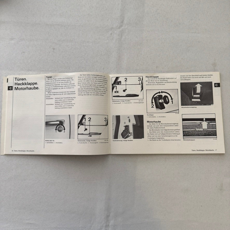 1983 Saab 99 Owners Manual Instruction Book Guide GERMAN
