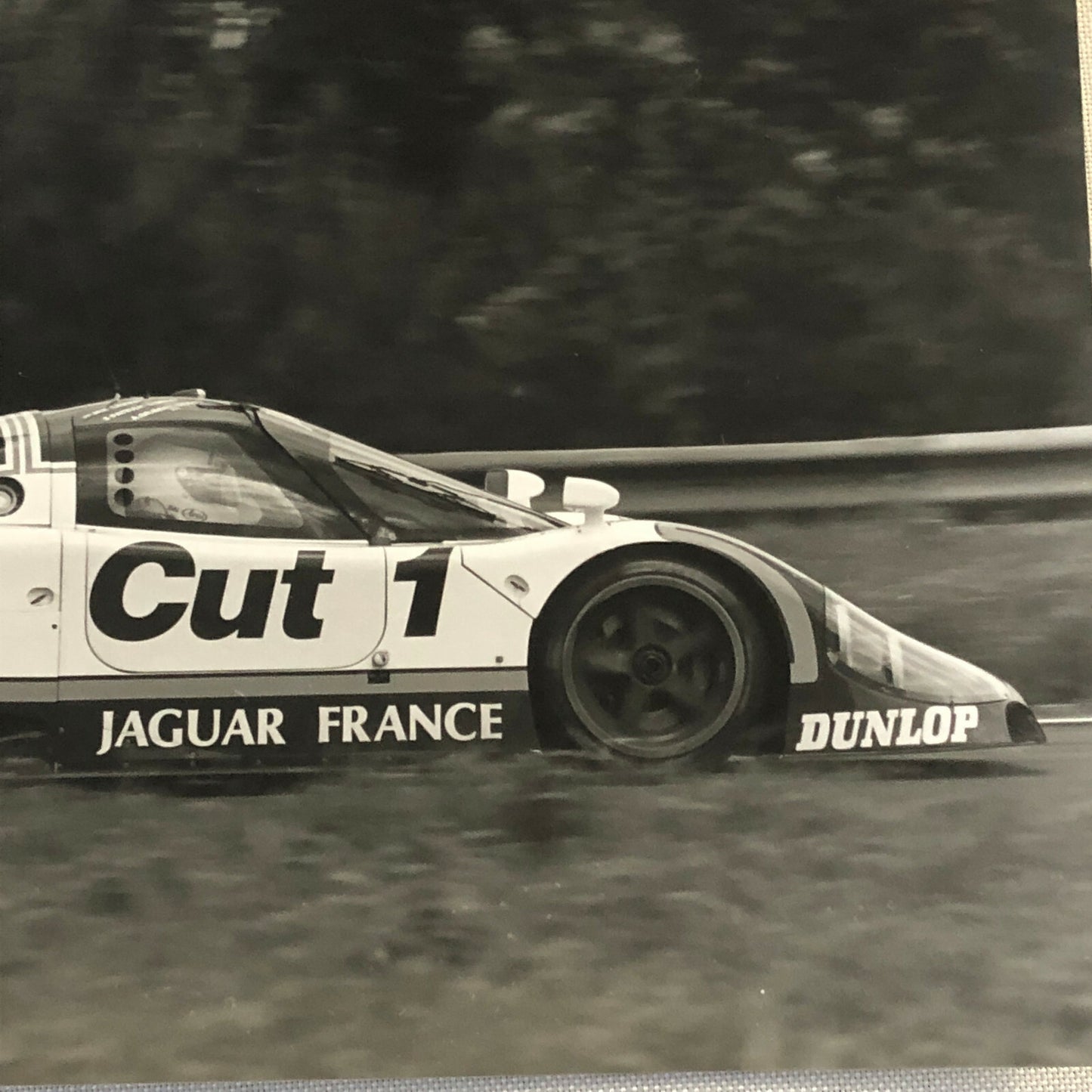 Vintage Jaguar Silk Cut Racing Car Photo Photograph