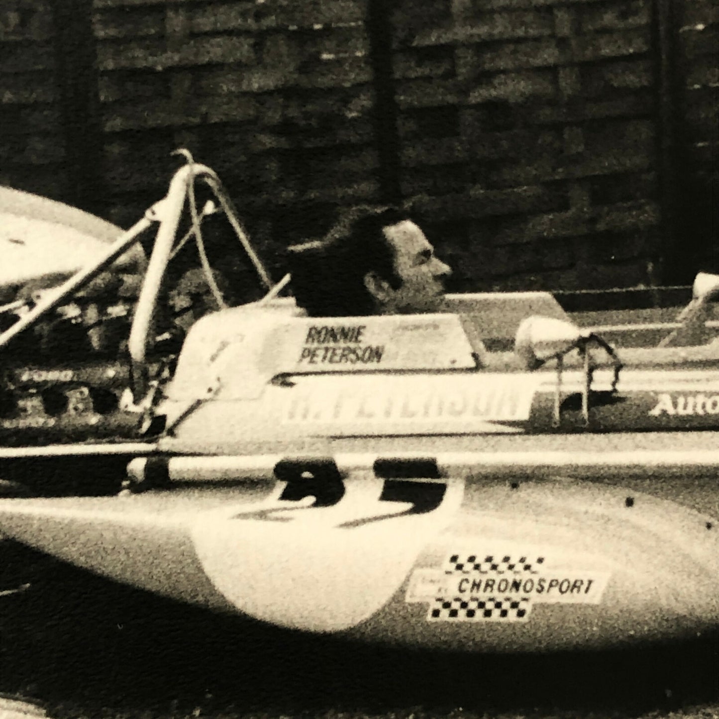 Vintage Racing Car Photo Photograph Print - Ronnie Peterson 