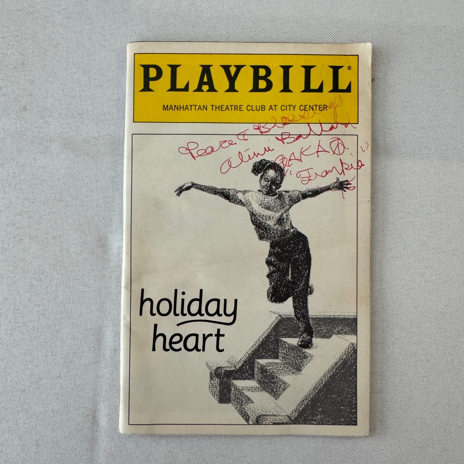 Holiday Heart Theater Playbill Cast Signed Autographed Signature Alimi Ballard