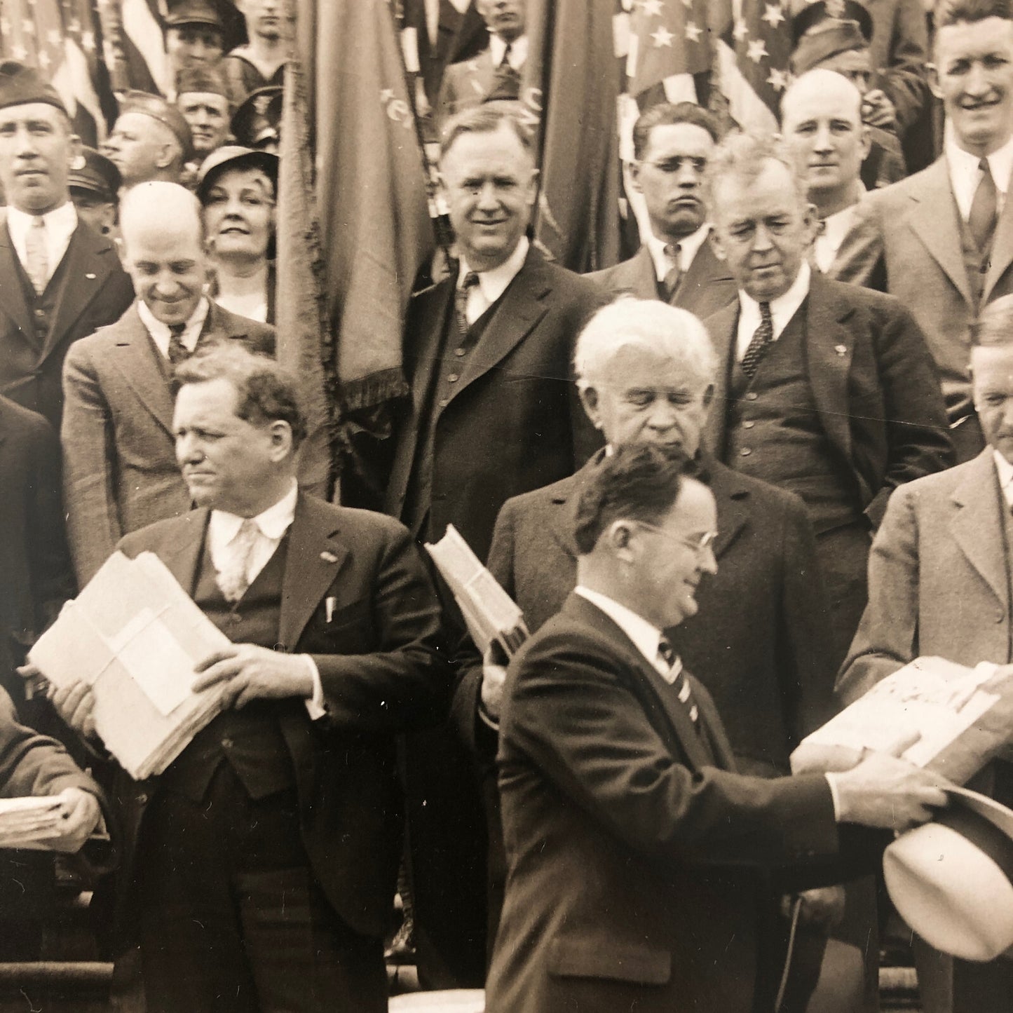 Press Photo Photograph Veterans Demonstration on Congress For Bonus Pay 1932