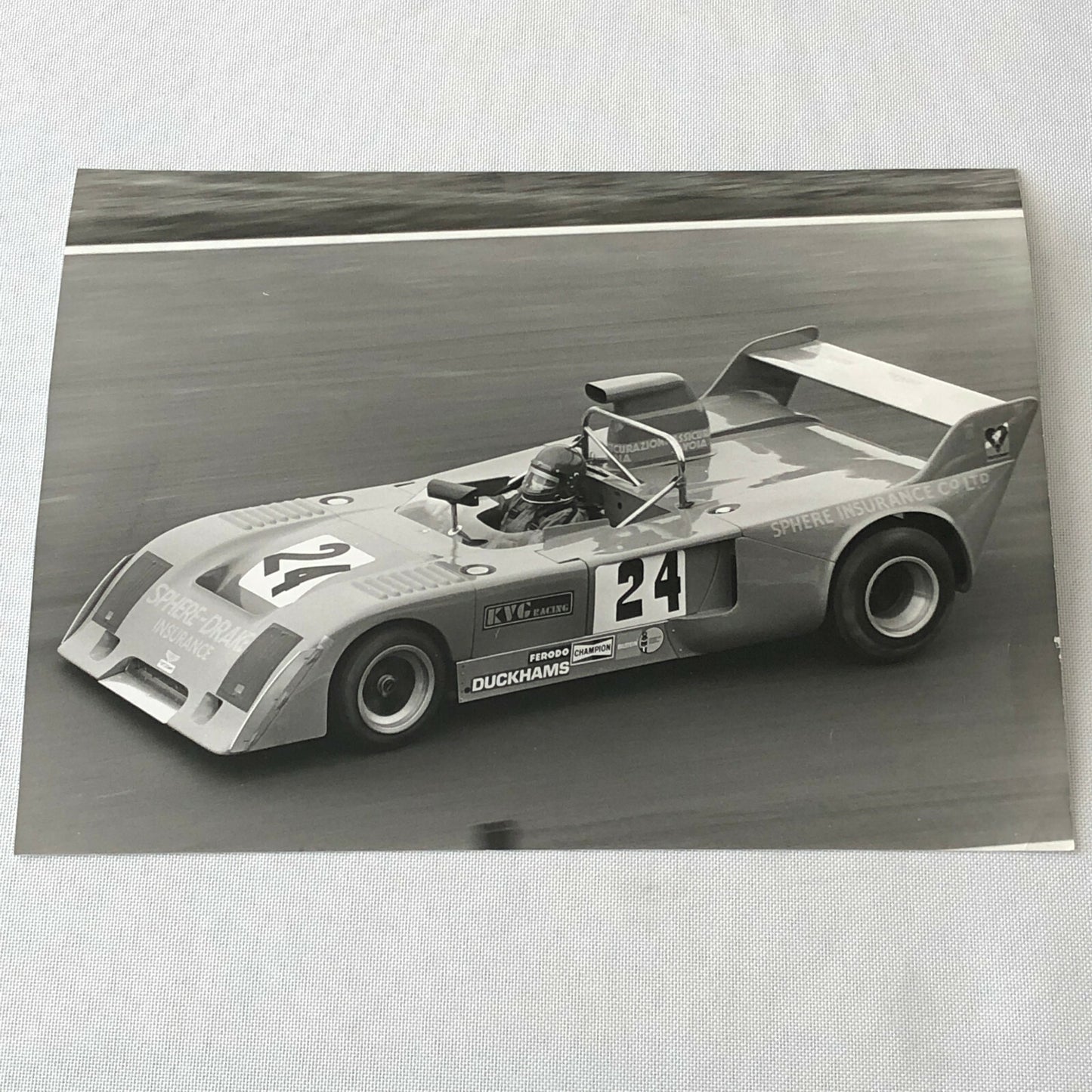 Vintage Racing Photo Photograph 1975 1000 KM de Mugello Chevron B31 Hart Ford 