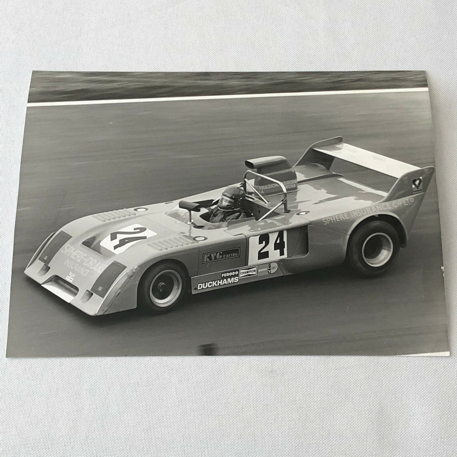 Vintage Racing Photo Photograph 1975 1000 KM de Mugello Chevron B31 Hart Ford 