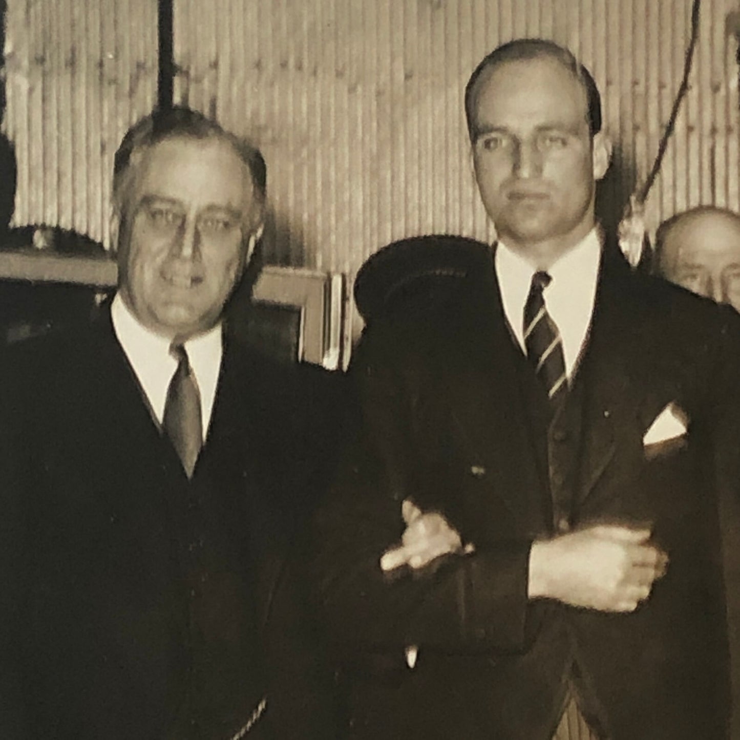 Press Photo Photograph President Franklin Roosevelt Easter Church Service 1933