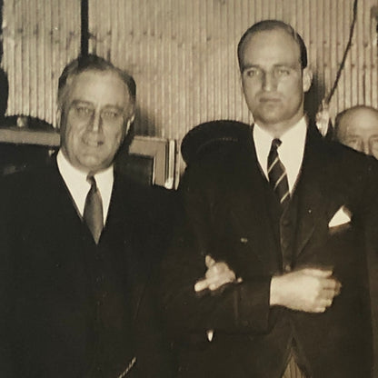Press Photo Photograph President Franklin Roosevelt Easter Church Service 1933