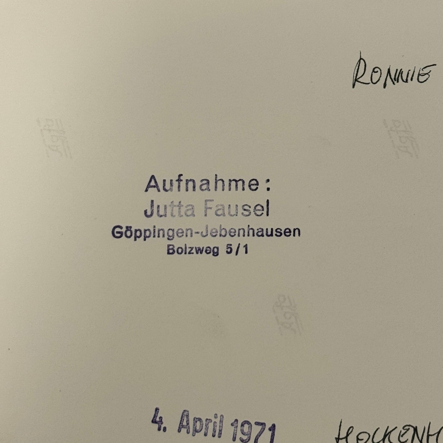 Vintage Racing Photo 1971 Hockenheim F2 Race Ronnie Peterson Driver Motorsport