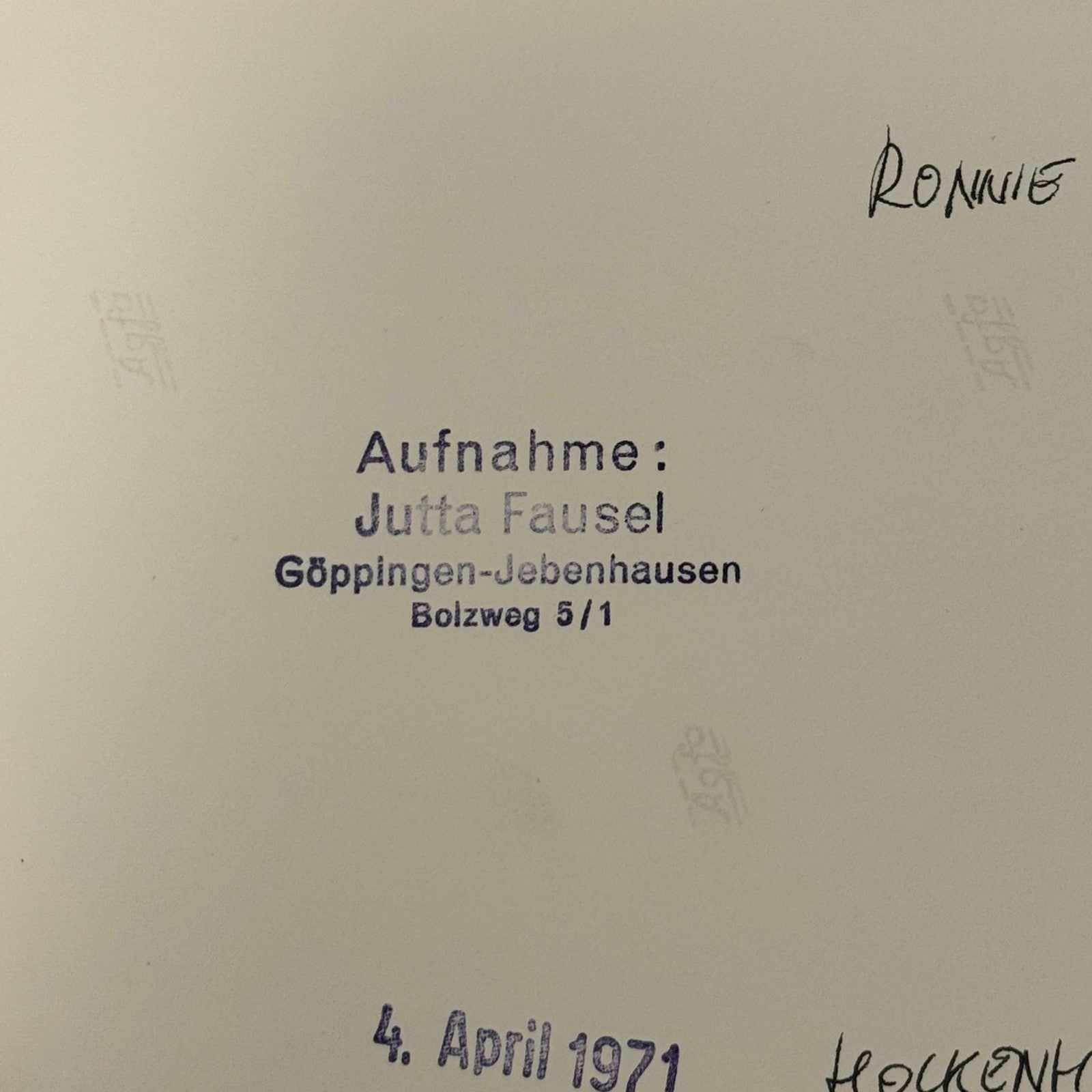 Vintage Racing Photo 1971 Hockenheim F2 Race Ronnie Peterson Driver Motorsport