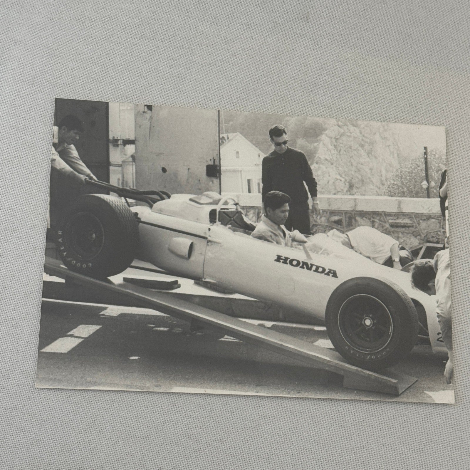 Vintage Honda Racing Photo Photograph Car Motorsport Modern Print