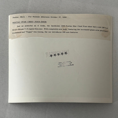 1955 Pontiac Star Chief Car Automobile Photo photograph