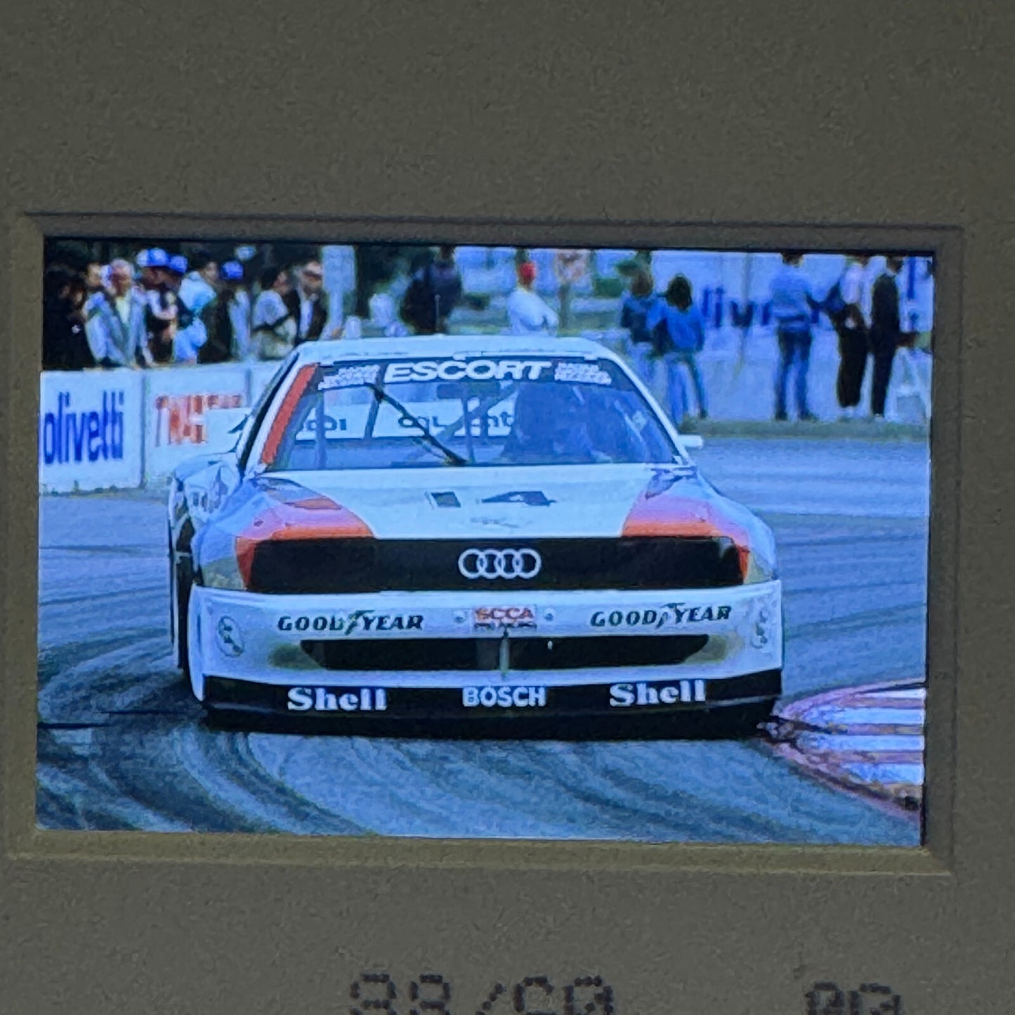 Audi 200 Quattro Trans Am Racing Car 35mm Slide Vintage