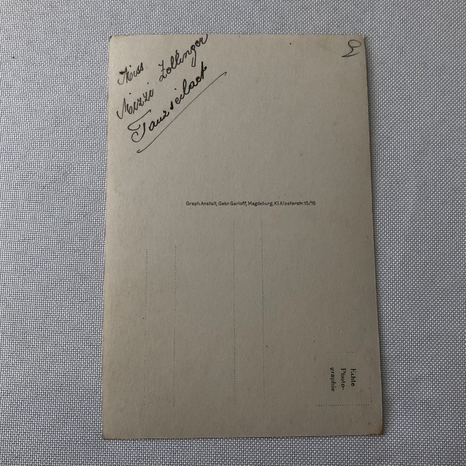 Circus Performer Real Photo Postcard RPPC Post Card Vintage Photograph