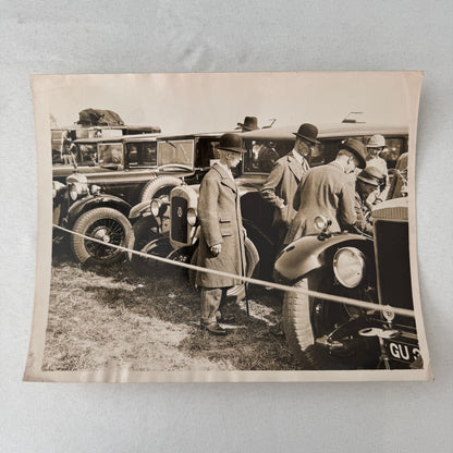 Press Photo Photograph Pegasus Club Car Rally Rallye Lawyers Race Lawyer 1933