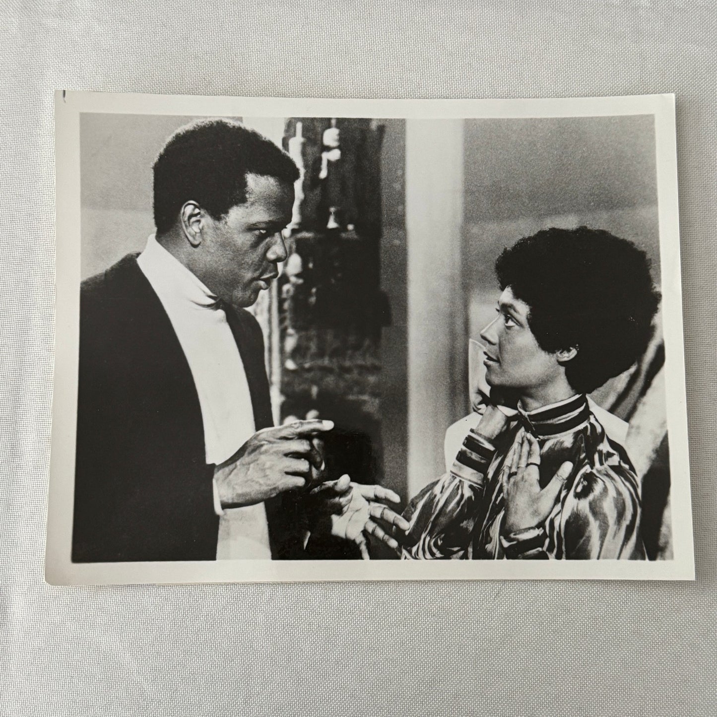 Vintage Movie Still Press Photo Photograph Sidney Poitier Esther Anderson CBS TV
