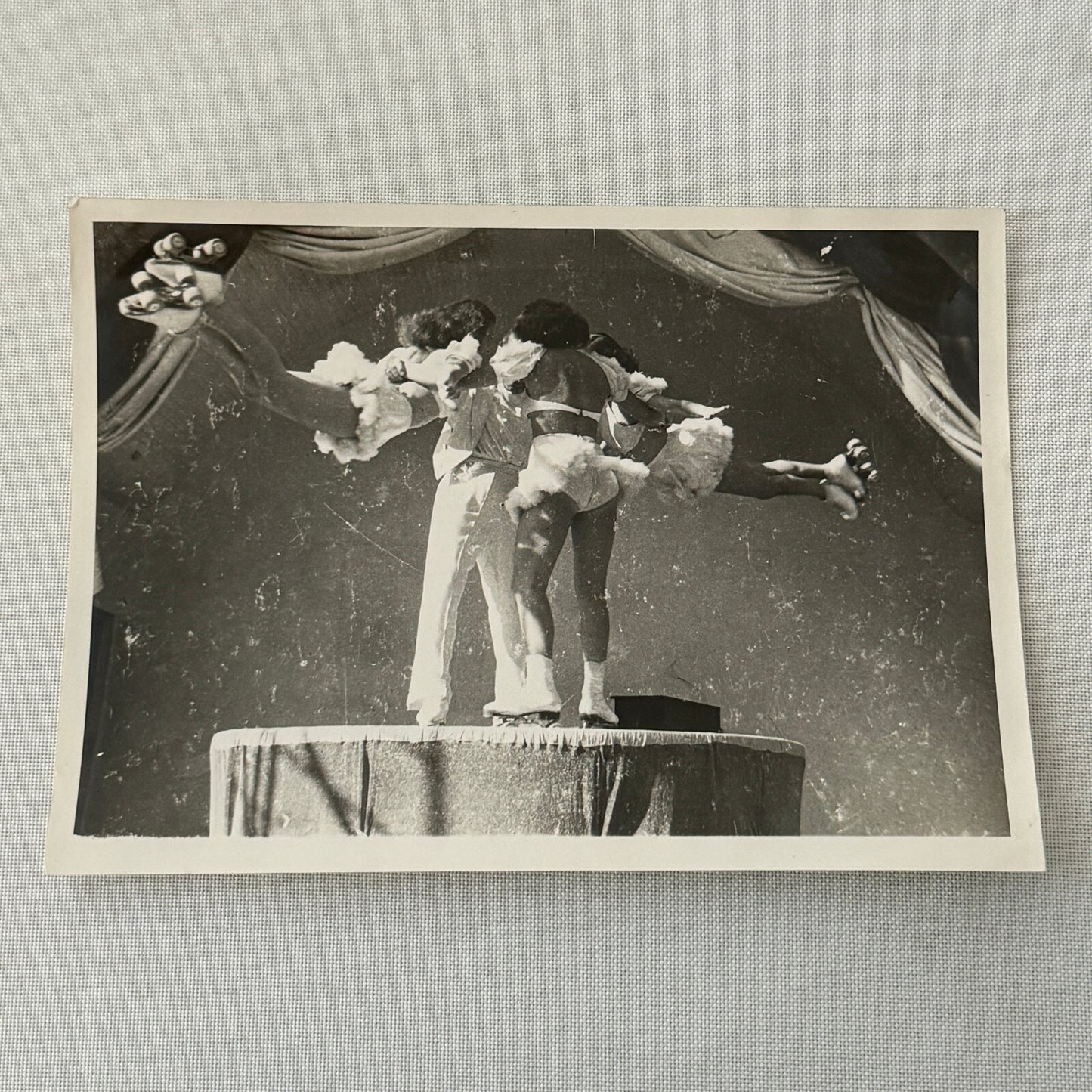Vintage Rollerskating Roller Skate Circus Performer Photo Photograph