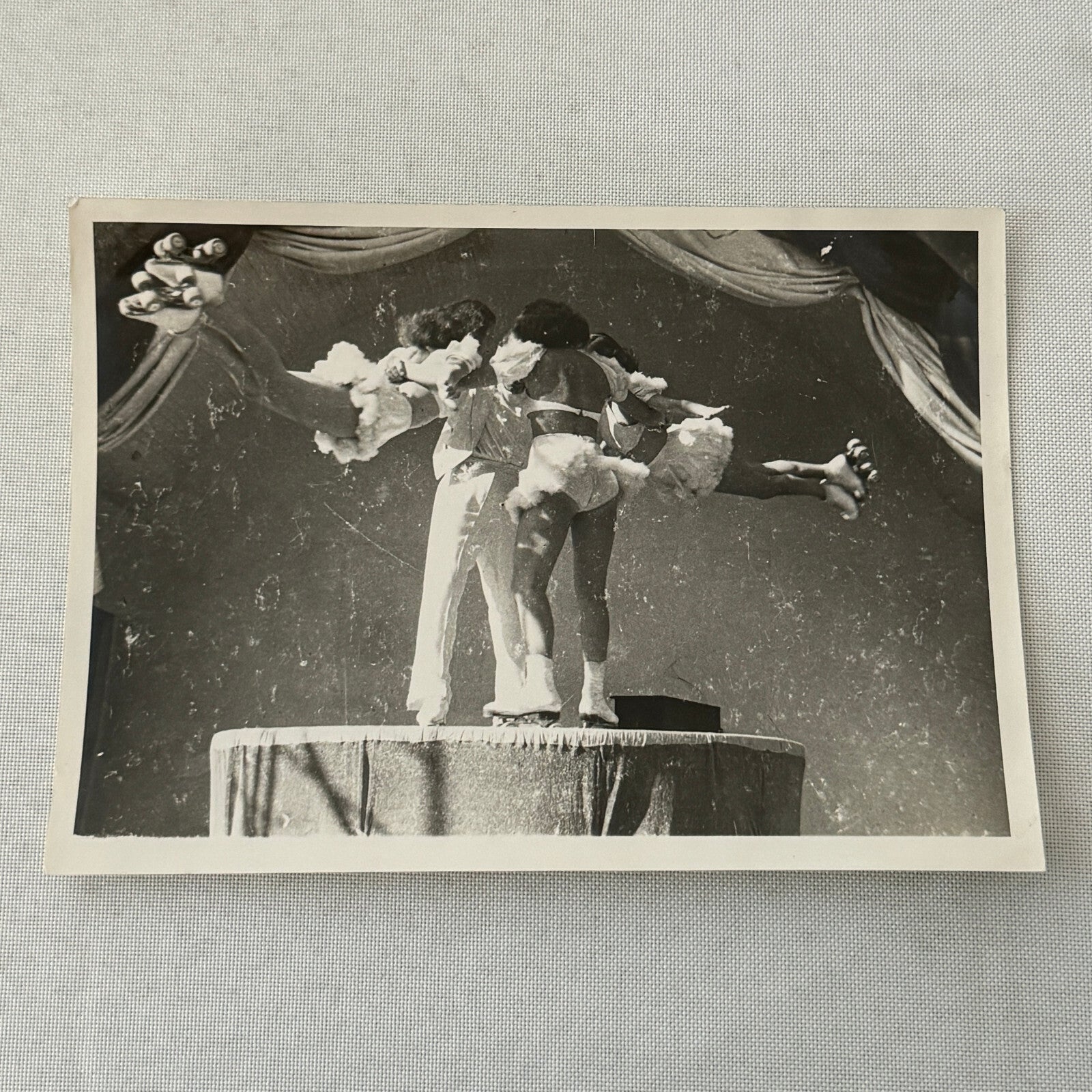 Vintage Rollerskating Roller Skate Circus Performer Photo Photograph