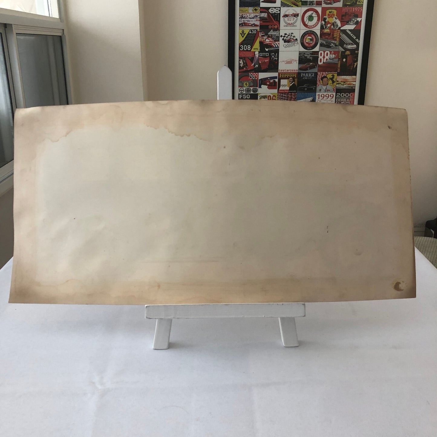 Antique Automobile Car Illustration Art Signed and Dated 1929