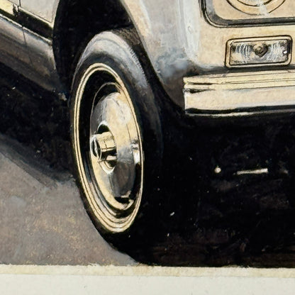 International Scout Illustration Art Drawing Robert Preis Vintage Truck