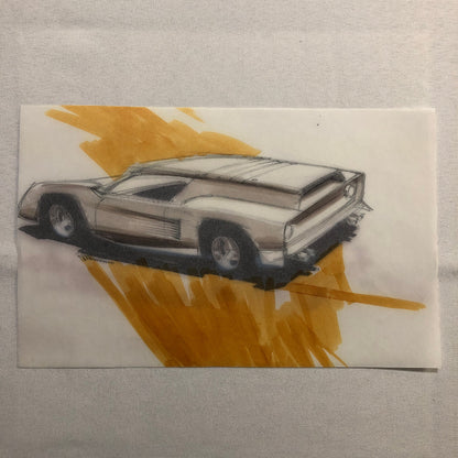 Styling Concept Automobile Illustration Art Drawing Sketch Vintage 1967 NOTTRODT