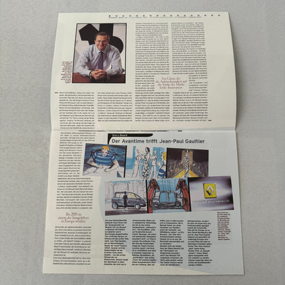 2000 Renault Next Factory Brochure Magazine German Text Concept Cars
