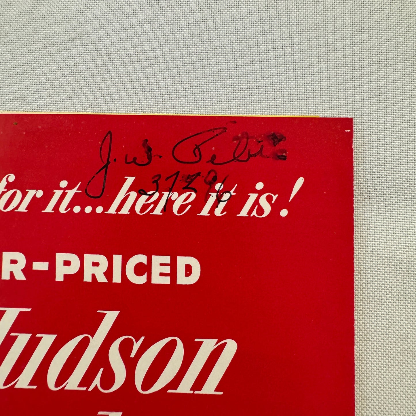 Hudson Pacemaker Car Sales Brochure Catalog Advertising Convertible Coupe Sedan