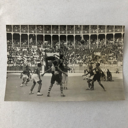 Vintage Press Photo Photograph Basketball Match Spain vs Portugal