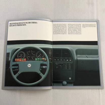 Lancia Thema Car Sales Brochure Catalog German Turbo V6 i.e.