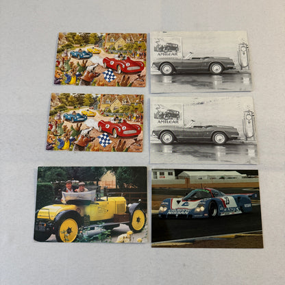 Vintage Transportation Photo and Postcard Lot 36X Car Train Airplane Porsche +