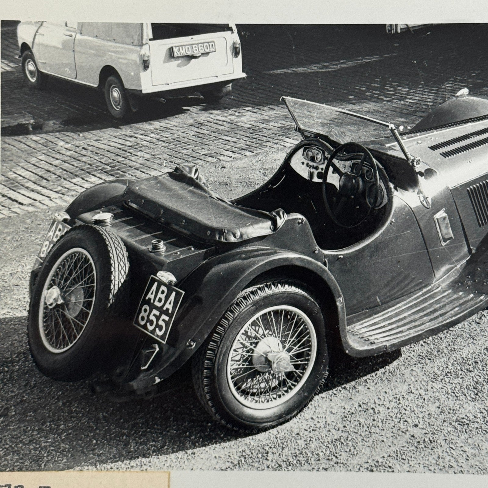 1938 Jaguar SS100 Car Photo Automobile Photograph Vintage Jaguar SS 100 Lot 2x