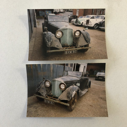 Vintage Bentley Rolls Royce Car Barn Find Photo Photograph Print 