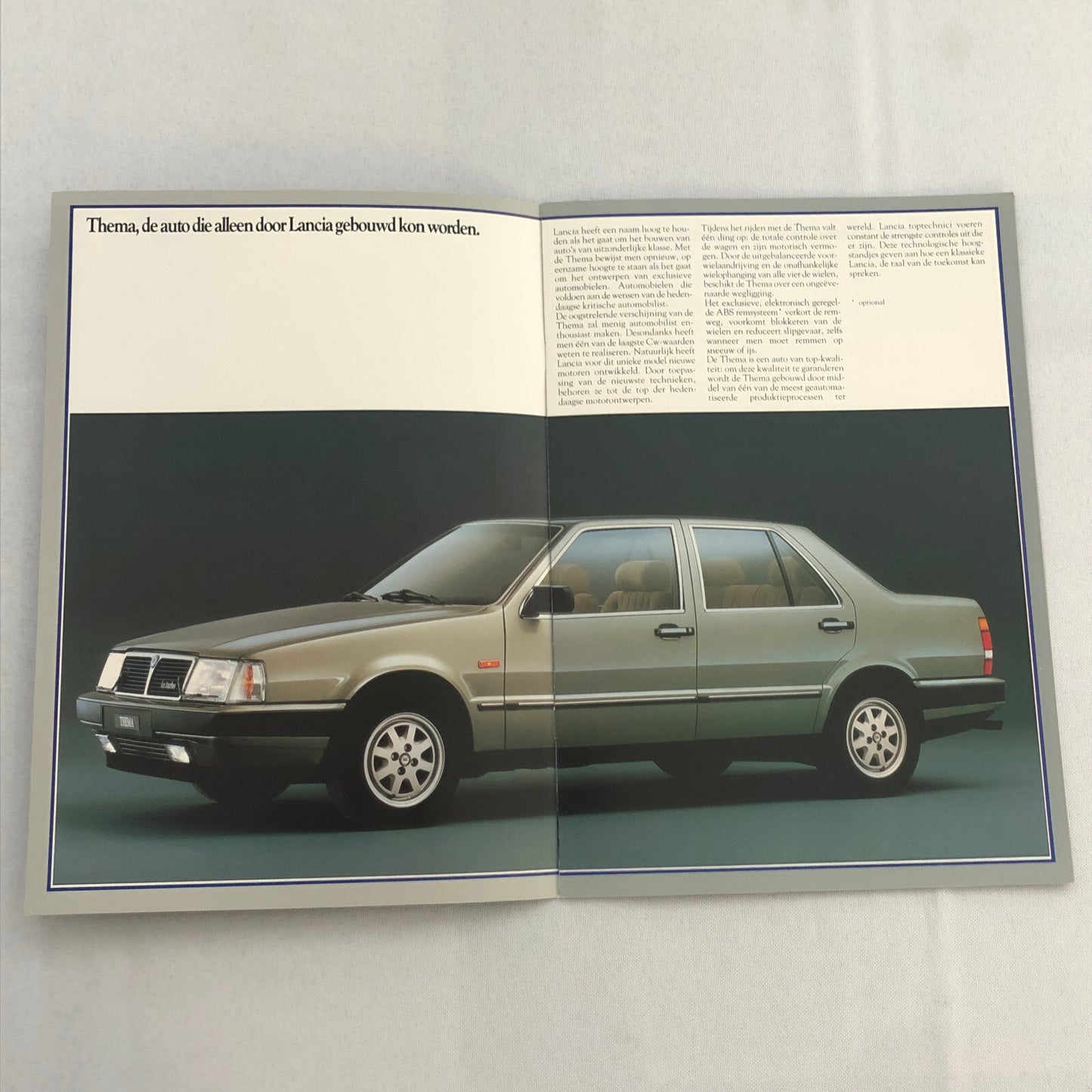 Lancia Thema Car Sales Brochure Catalog German Turbo V6 i.e. Diesel