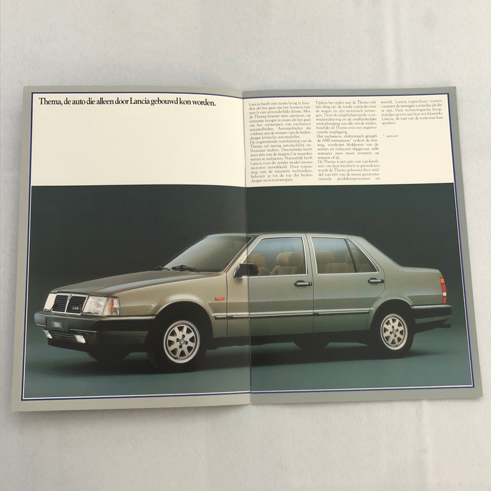 Lancia Thema Car Sales Brochure Catalog German Turbo V6 i.e. Diesel