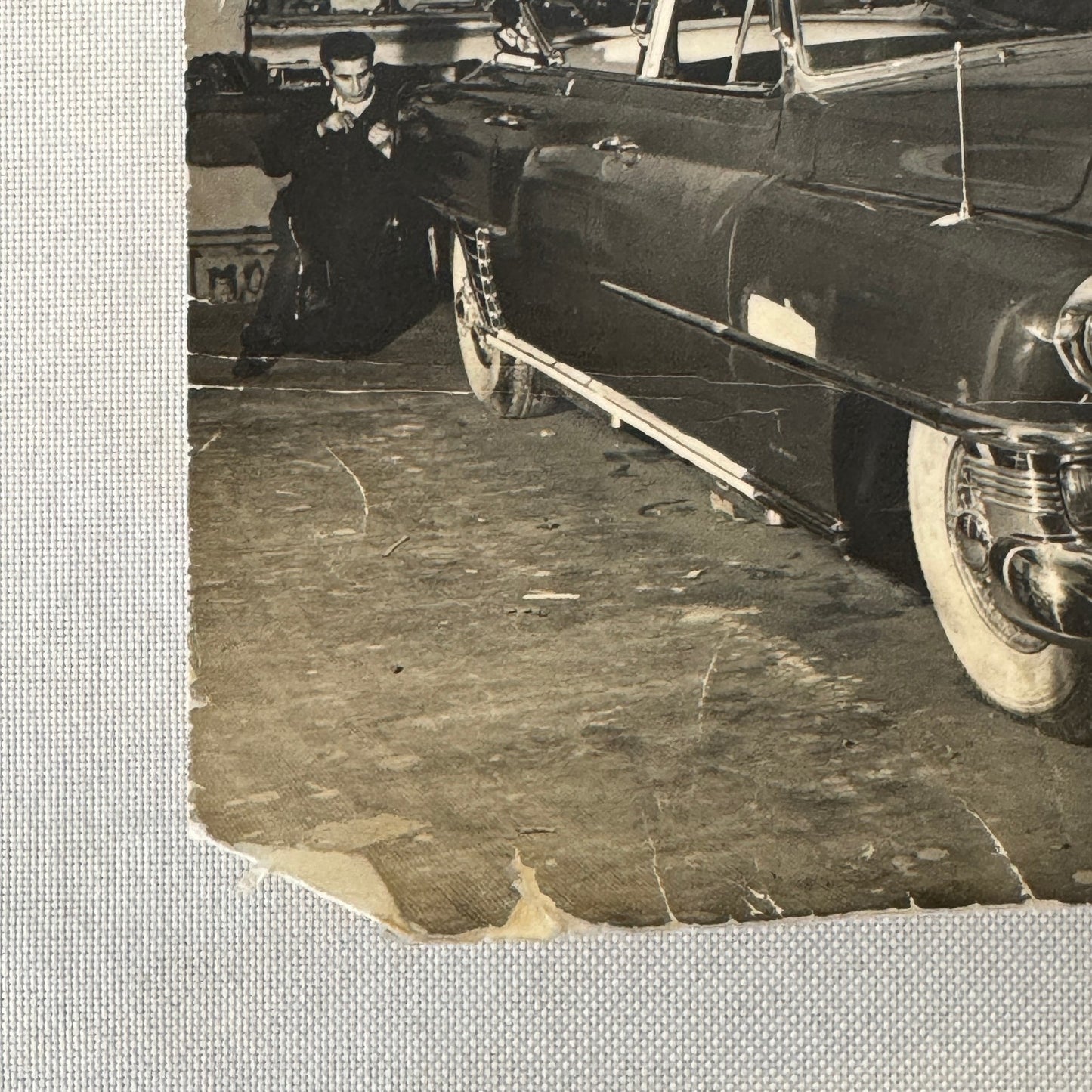 Cadillac Repair Shop Italian Press Photo Photograph Print Vintage Car Automobile