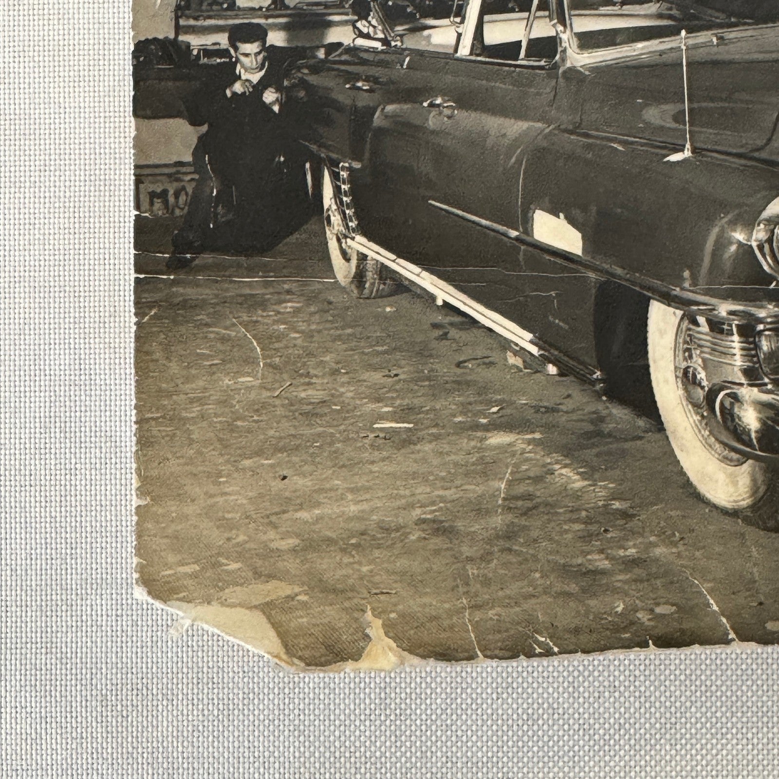 Cadillac Repair Shop Italian Press Photo Photograph Print Vintage Car Automobile