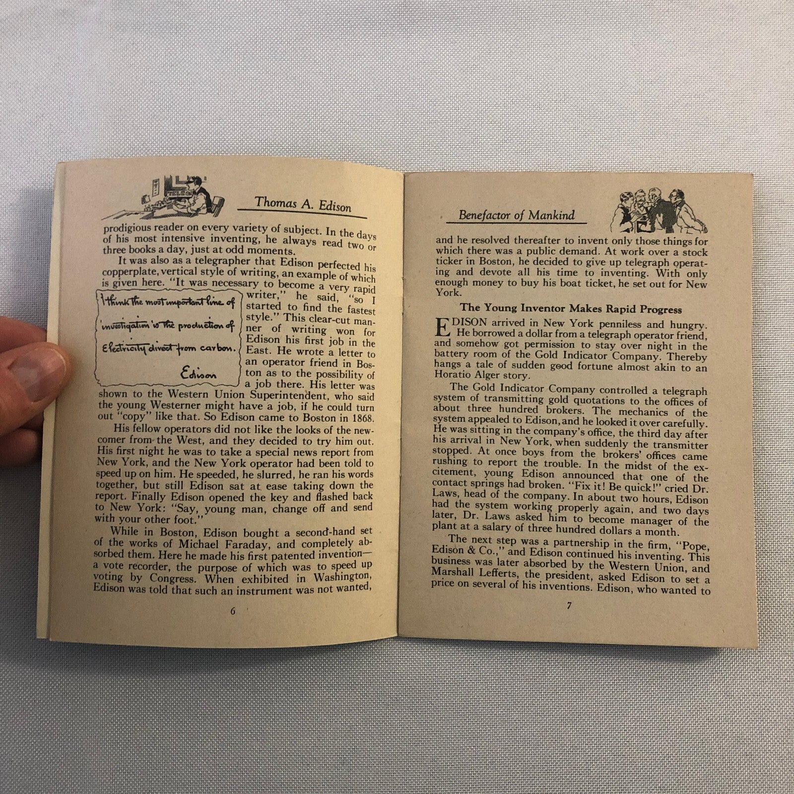 1932 John Hancock Life Insurance Company of Boston Thomas Edison Book