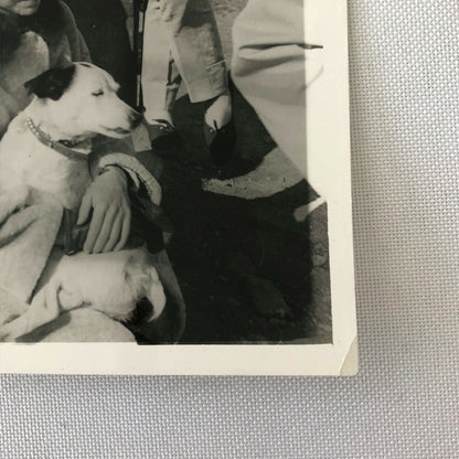 Vintage Stirling Moss Racing Driver Photo Photograph Women and Dog 