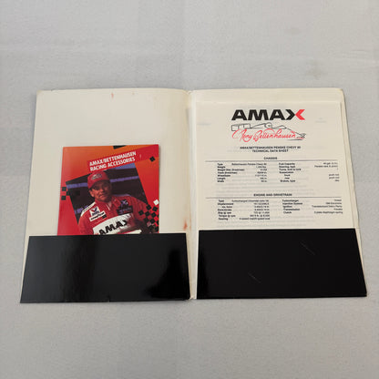Tony Bettenhausen AMAX Racing Press Kit Brochure Penske Chevy 90 Indy Car
