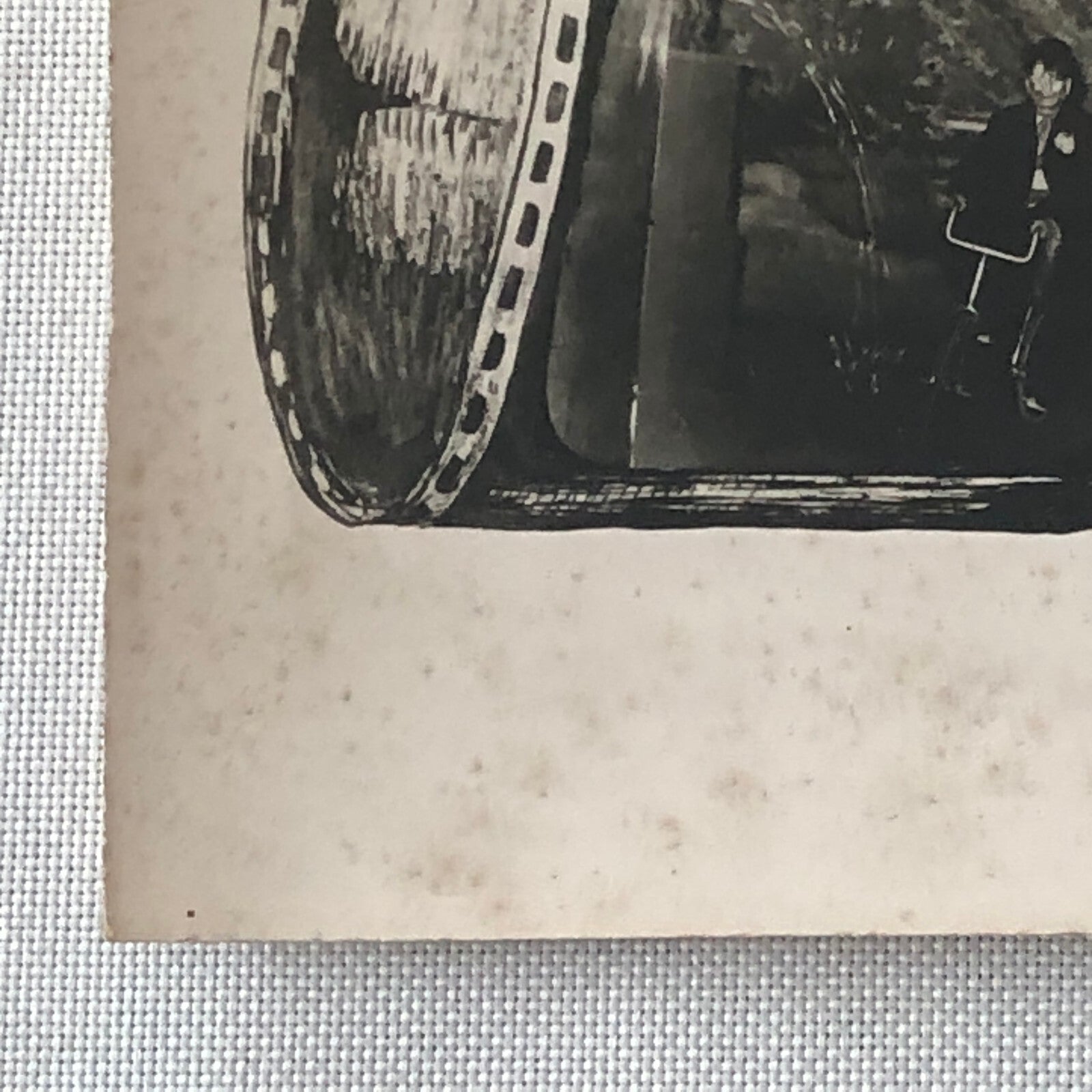 Circus Clown Bicycle Act Photo Photograph Vintage Dick Avan