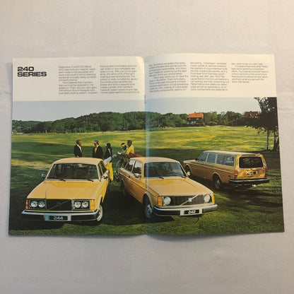 1978 Volvo 240 Series Sales Brochure Catalog 242 244 242GT 245