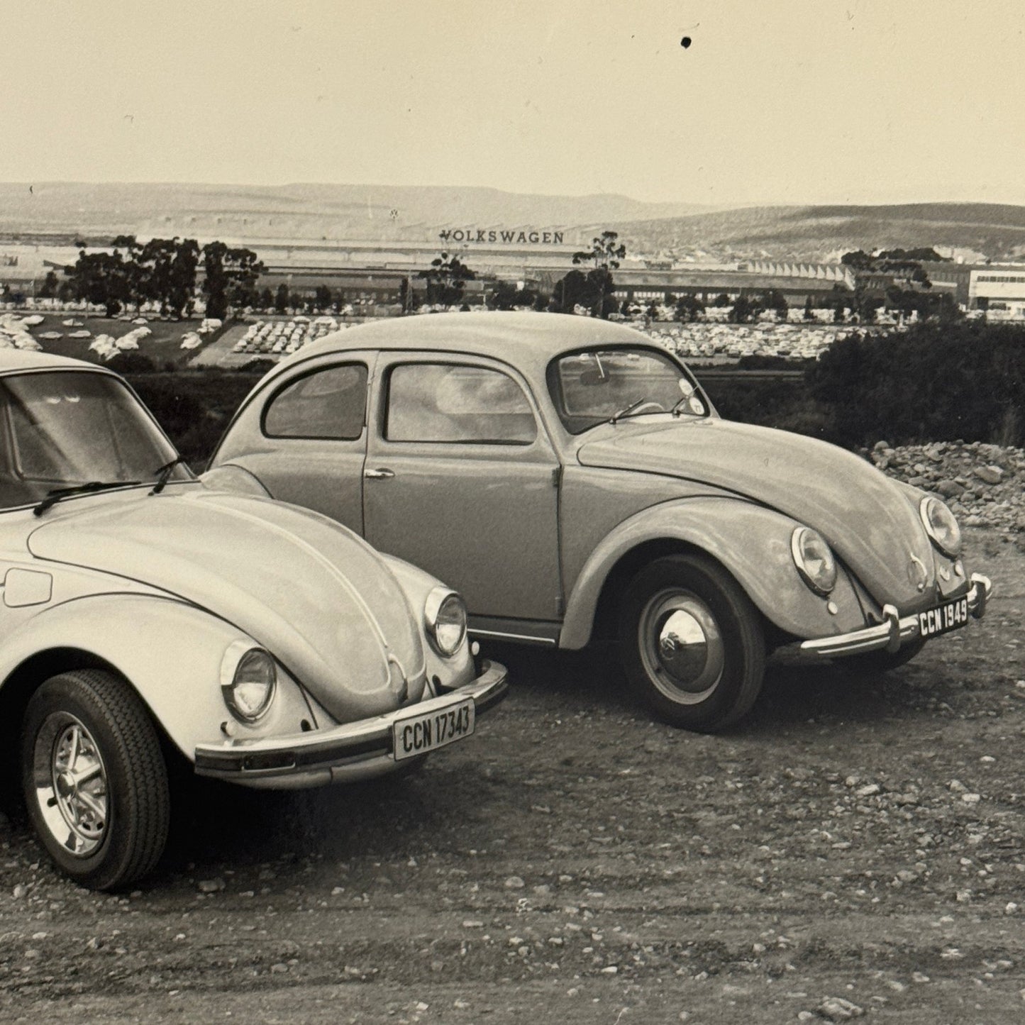 Vintage Volkswagen VW Beetle Bug Photo Photograph Super Beetle with 1949