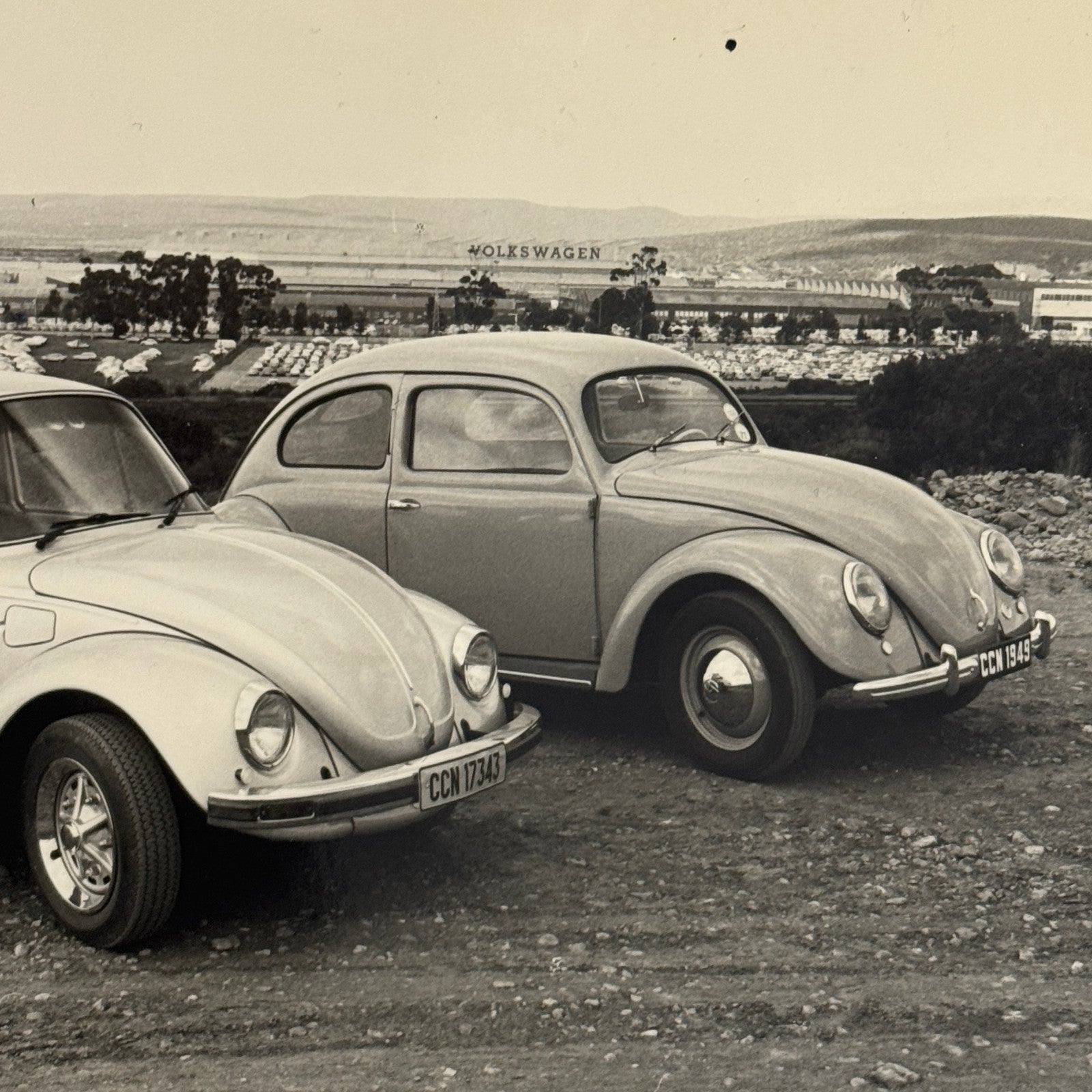 Vintage Volkswagen VW Beetle Bug Photo Photograph Super Beetle with 1949