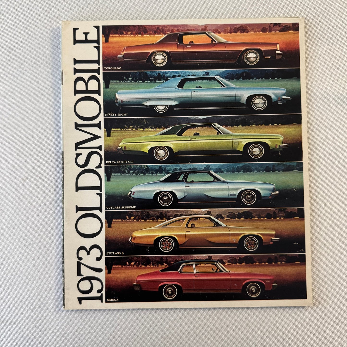 1973 Oldsmobile Sales Brochure Cutlass Supreme Omega Toronado Delta 88 Vintage