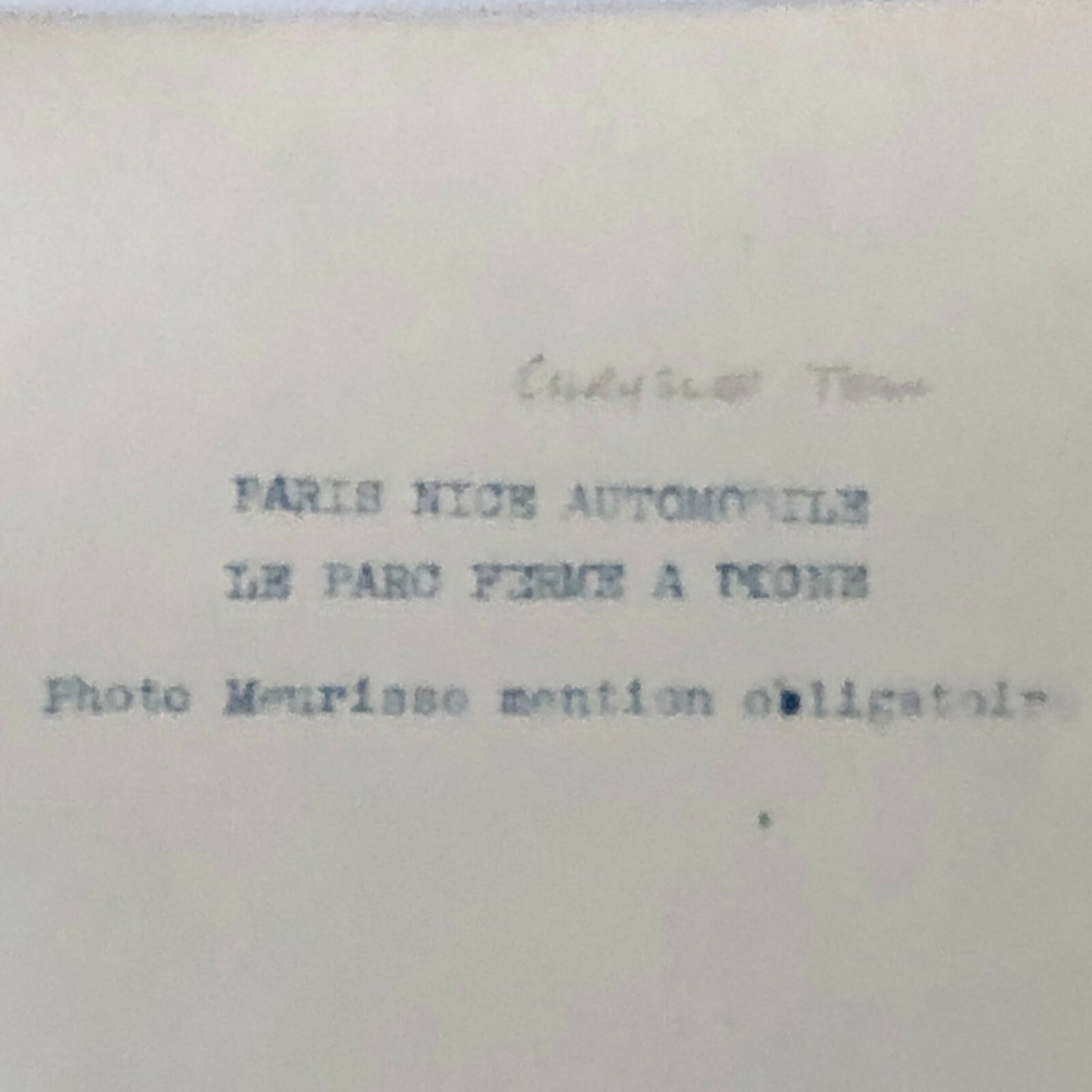 Antique Press Photo Photograph Agence Meurisse Paris Nice Rally Racing Chrysler 