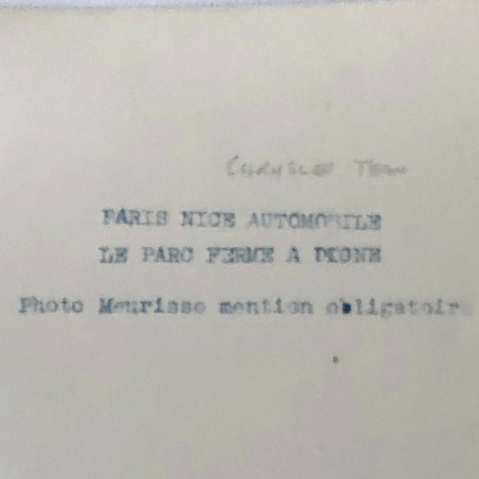 Antique Press Photo Photograph Agence Meurisse Paris Nice Rally Racing Chrysler 