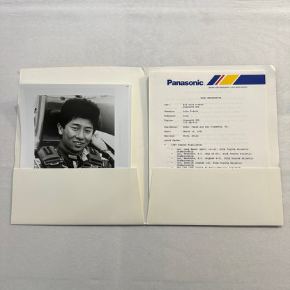 Vintage CART IndyCar Press Kit Hiro Matsushita Panasonic Racing Driver