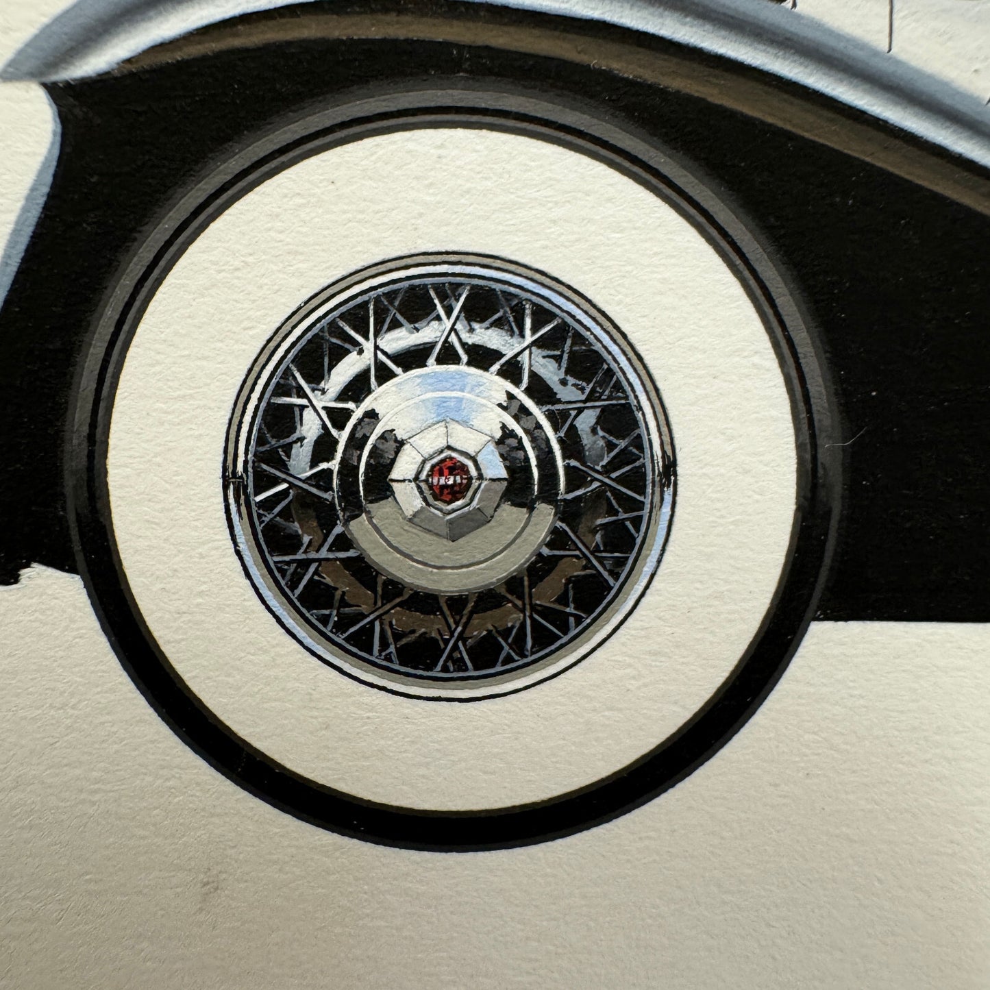 1932 Marmon V16 Convertible Coupe Automobile Illustration Art Drawing Hand Drawn