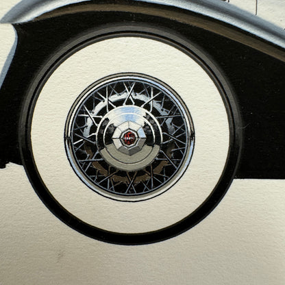 1932 Marmon V16 Convertible Coupe Automobile Illustration Art Drawing Hand Drawn